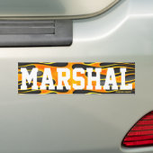 "Marshal" van de Vlagman Bumpersticker (Op auto)