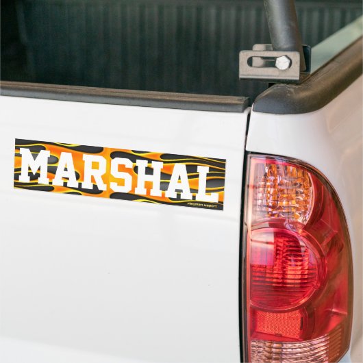 "Marshal" van de Vlagman Bumpersticker (Op Truck)