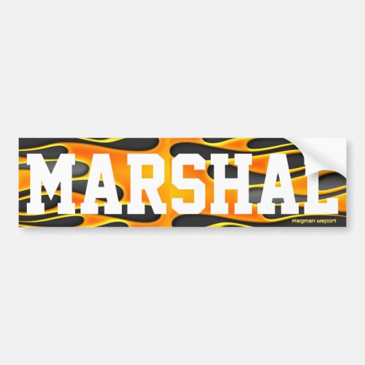 "Marshal" van de Vlagman Bumpersticker (Voorkant)