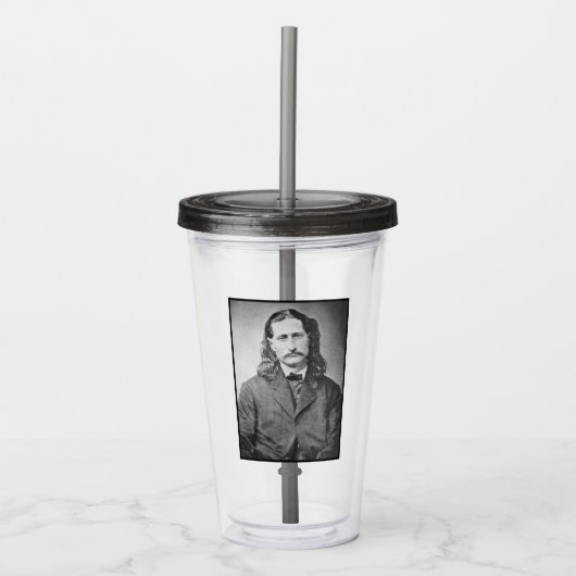 Marshal Wild Bill Hickok Old West Gunfighter Acryl Drinkbeker (Voorkant)