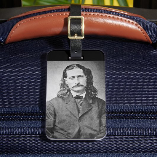 Marshal Wild Bill Hickok Old West Gunfighter Bagagelabel (Voorkant Insitu 2)