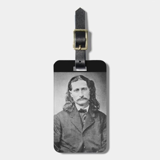 Marshal Wild Bill Hickok Old West Gunfighter Bagagelabel (Voorkant verticaal)
