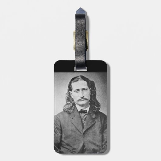 Marshal Wild Bill Hickok Old West Gunfighter Bagagelabel (Achterkant verticaal)
