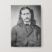 Marshal Wild Bill Hickok Old West Gunfighter Button (Voorkant)