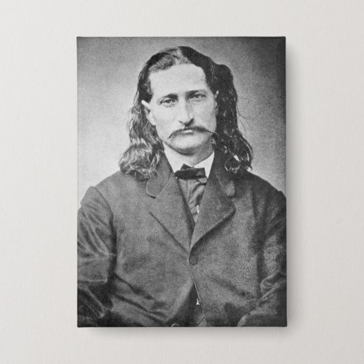 Marshal Wild Bill Hickok Old West Gunfighter Button (Voorkant)