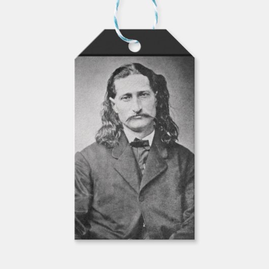 Marshal Wild Bill Hickok Old West Gunfighter Cadeaulabel (Voorkant)