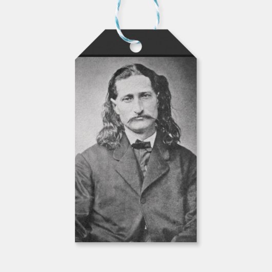 Marshal Wild Bill Hickok Old West Gunfighter Cadeaulabel (Achterkant)