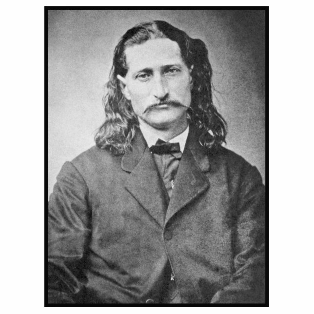 Marshal Wild Bill Hickok Old West Gunfighter Fotobeeldje Magneet (Voorkant)