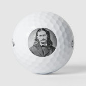 Marshal Wild Bill Hickok Old West Gunfighter Golfballen (Voorkant)