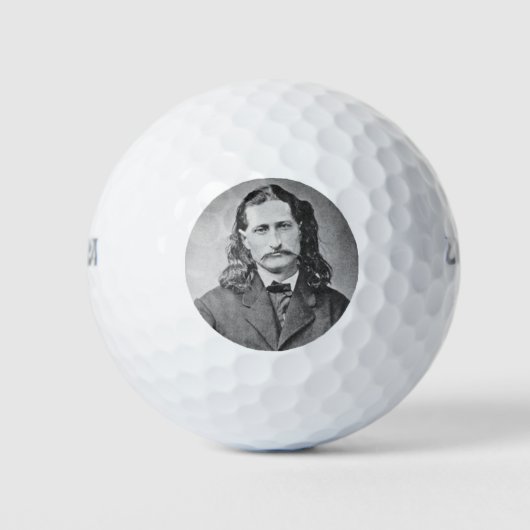 Marshal Wild Bill Hickok Old West Gunfighter Golfballen (Voorkant)