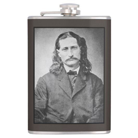 Marshal Wild Bill Hickok Old West Gunfighter Heupfles (Voorkant)