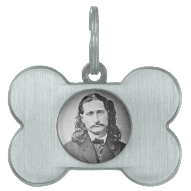 Marshal Wild Bill Hickok Old West Gunfighter Huisdieren Naamplaatje (voorkant)