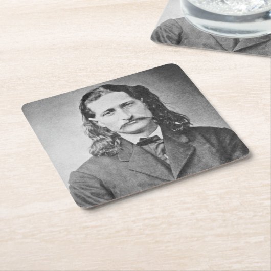 Marshal Wild Bill Hickok Old West Gunfighter Kartonnen Onderzetters (Schuin)