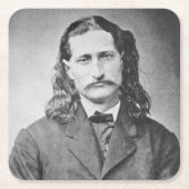Marshal Wild Bill Hickok Old West Gunfighter Kartonnen Onderzetters (Voorkant)