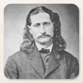 Marshal Wild Bill Hickok Old West Gunfighter Kartonnen Onderzetters (Voorkant)