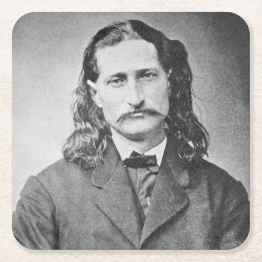 Marshal Wild Bill Hickok Old West Gunfighter Kartonnen Onderzetters (Voorkant)