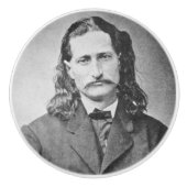 Marshal Wild Bill Hickok Old West Gunfighter Keramische Knop (Voorkant)