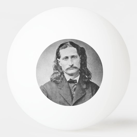Marshal Wild Bill Hickok Old West Gunfighter Pingpongbal (Voorkant)