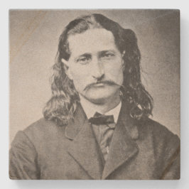 Marshal Wild Bill Hickok Old West Gunfighter Stenen Onderzetter