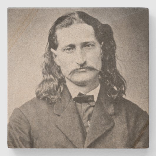 Marshal Wild Bill Hickok Old West Gunfighter Stenen Onderzetter (Voorkant)