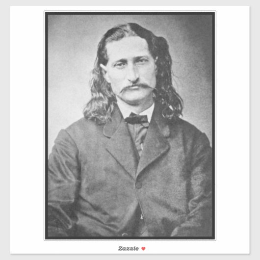 Marshal Wild Bill Hickok Old West Gunfighter Sticker (Vel)