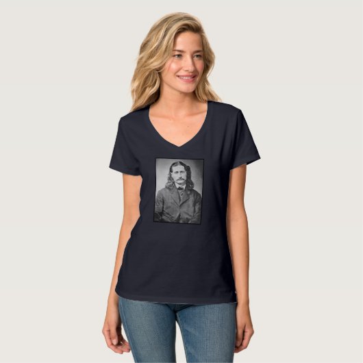 Marshal Wild Bill Hickok Old West Gunfighter T-shirt (Voorkant volledig)