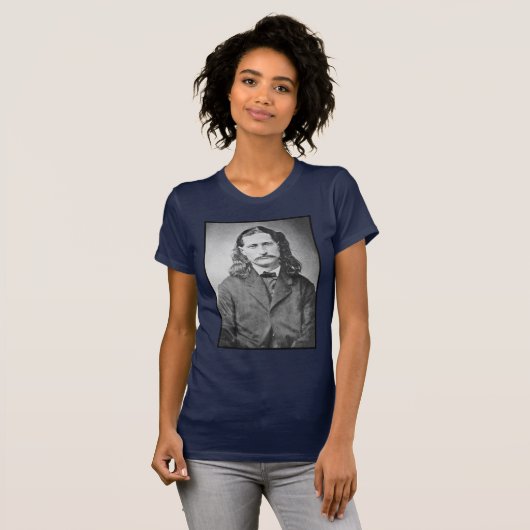 Marshal Wild Bill Hickok Old West Gunfighter T-shirt (Voorkant volledig)