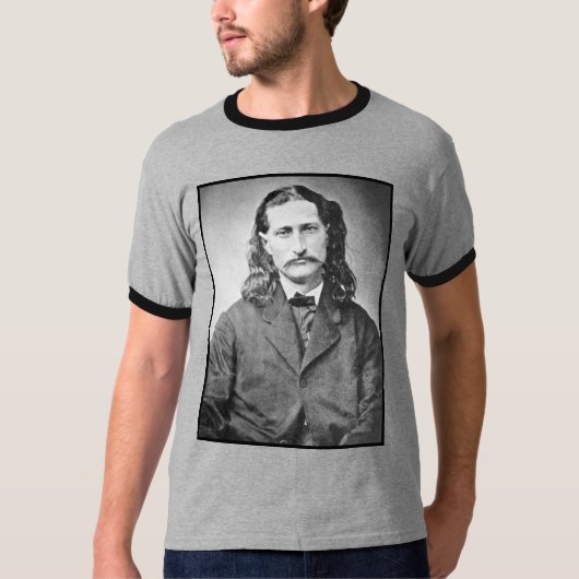Marshal Wild Bill Hickok Old West Gunfighter T-shirt (Voorkant)