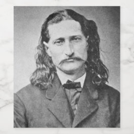 Marshal Wild Bill Hickok Old West Gunfighter Wijn Etiket