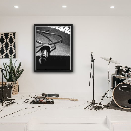 Marshall Amp & Jack Lead (B&W versie) Poster