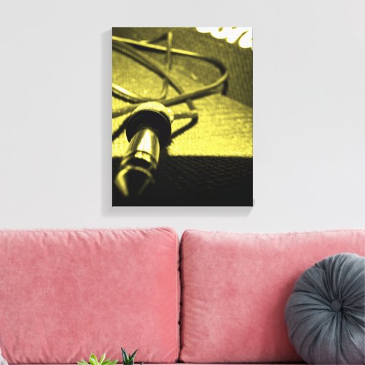 Marshall Amp/Jack Lead Canvas Afdruk (Insitu (Woonkamer))