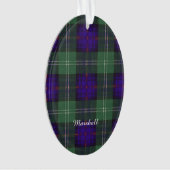Marshall clan Pset Scottish kilt tartan Ornament (voorkant)