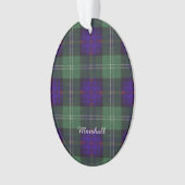 Marshall clan Pset Scottish kilt tartan Ornament (voorkant)