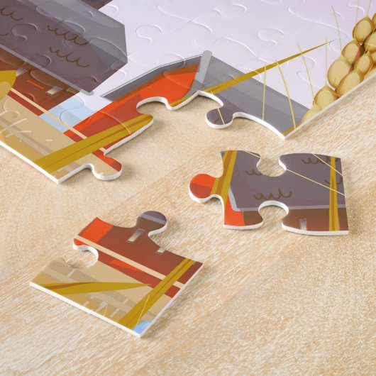 Marshall County '1836' Indiana reisposter. Legpuzzel (Zijkant)