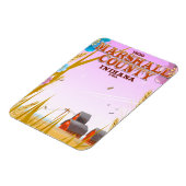 Marshall County '1836' Indiana reisposter. Magneet (Linkerzijde)