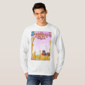 Marshall County '1836' Indiana-reisposter. T-shirt (Voorkant volledig)