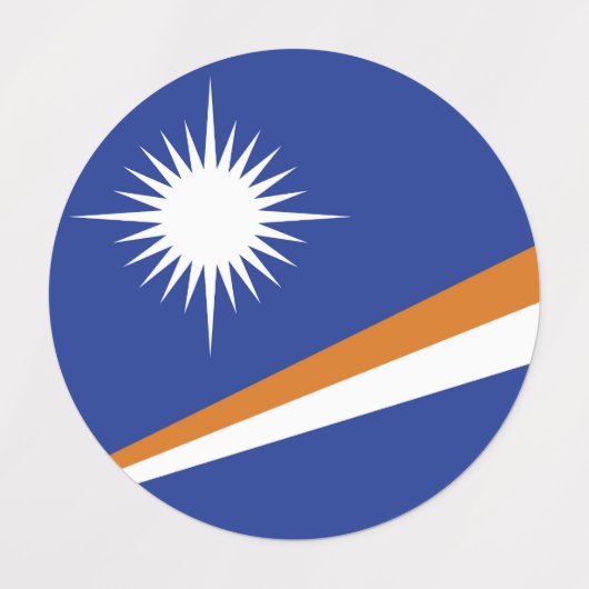 Marshall eilanden vlag labels (Design 2)
