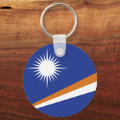 Marshall eilanden vlag sleutelhanger (Voorkant)