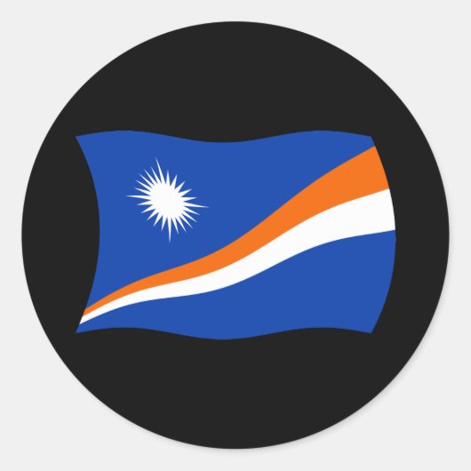 Marshall Eilanden Vlag Sticker (Voorkant)