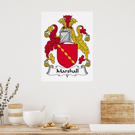 Marshall Family Crest Poster (Keuken)