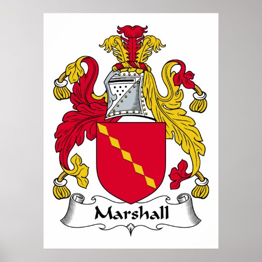 Marshall Family Crest Poster (Voorkant)