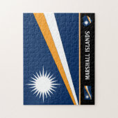 Marshall Flag & Marshall Land / Marshall Island Legpuzzel (Verticaal)