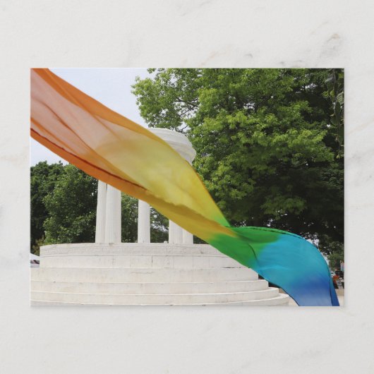 Marshall Fontein Regenboog Pride Briefkaart (Voorkant)