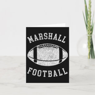 Marshall Football Distressed Vintage 80's Throwbac Kaart