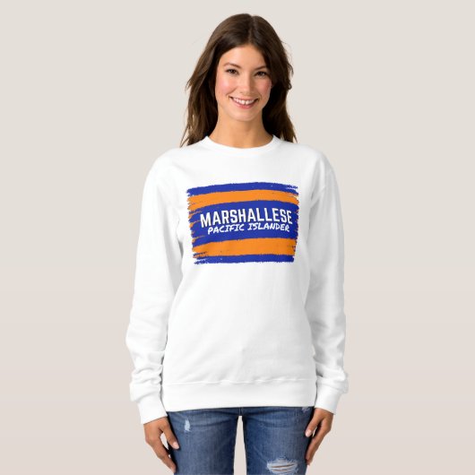 Marshall Island Pacific Islander Sweatshirt (Voorkant volledig)