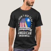 Marshall Islands American Patriot Grown Humor Flag T-shirt (Voorkant)