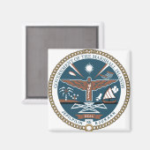 Marshall Islands Coat of Arms detail Magneet (Voorkant / Achterkant)