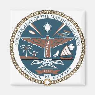 Marshall Islands Coat of Arms detail Magneet