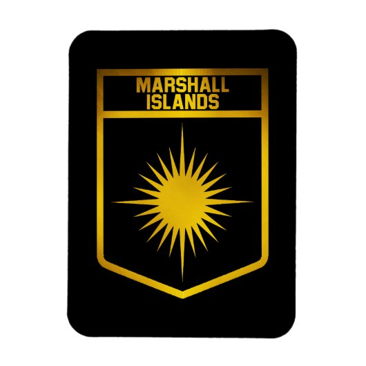 Marshall Islands Emblem Magneet (Verticaal)