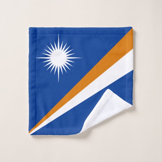 Marshall Islands Flag Bad Handdoek (Wasdoekje)